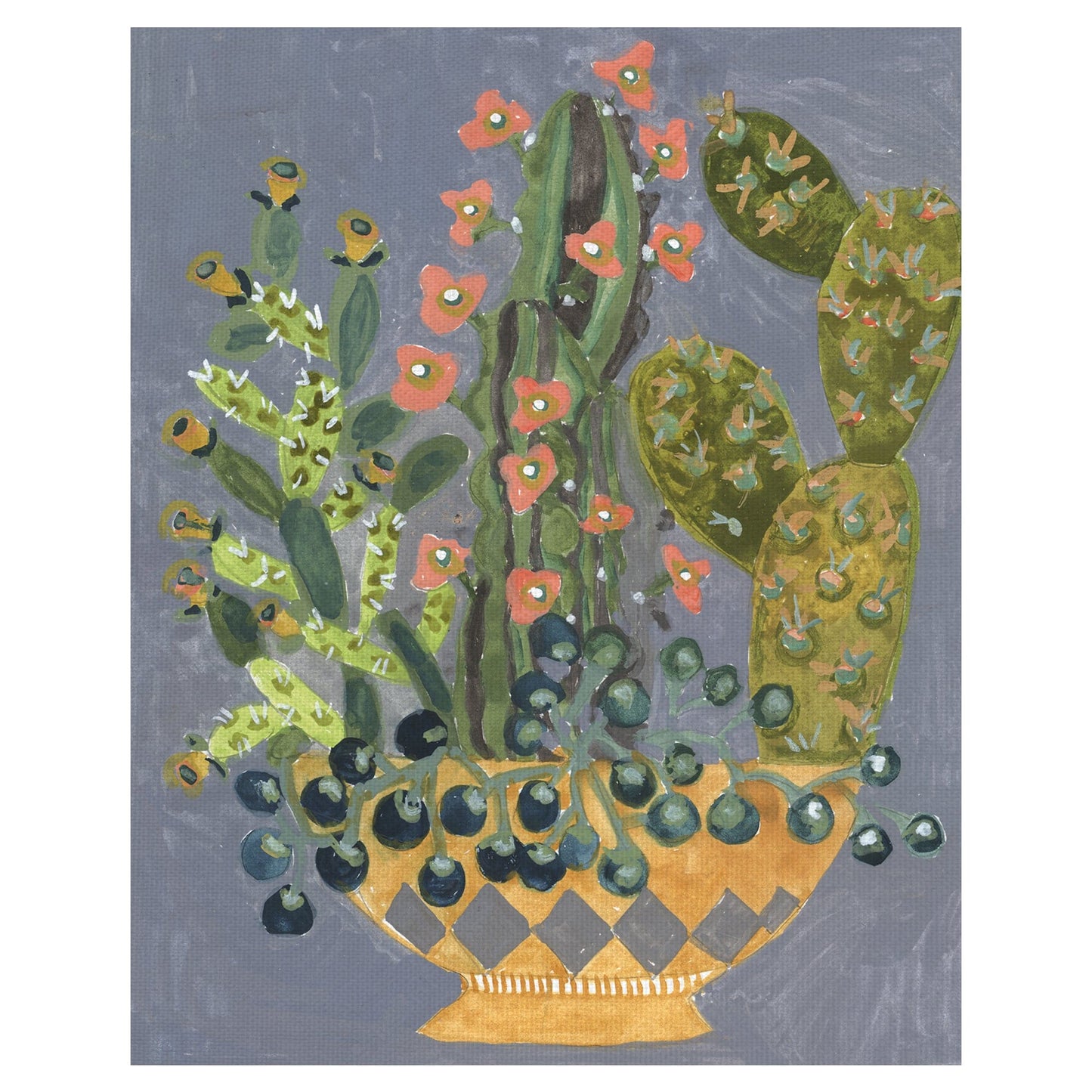 Cactus en olla amarilla - Sharon Nullmeyer