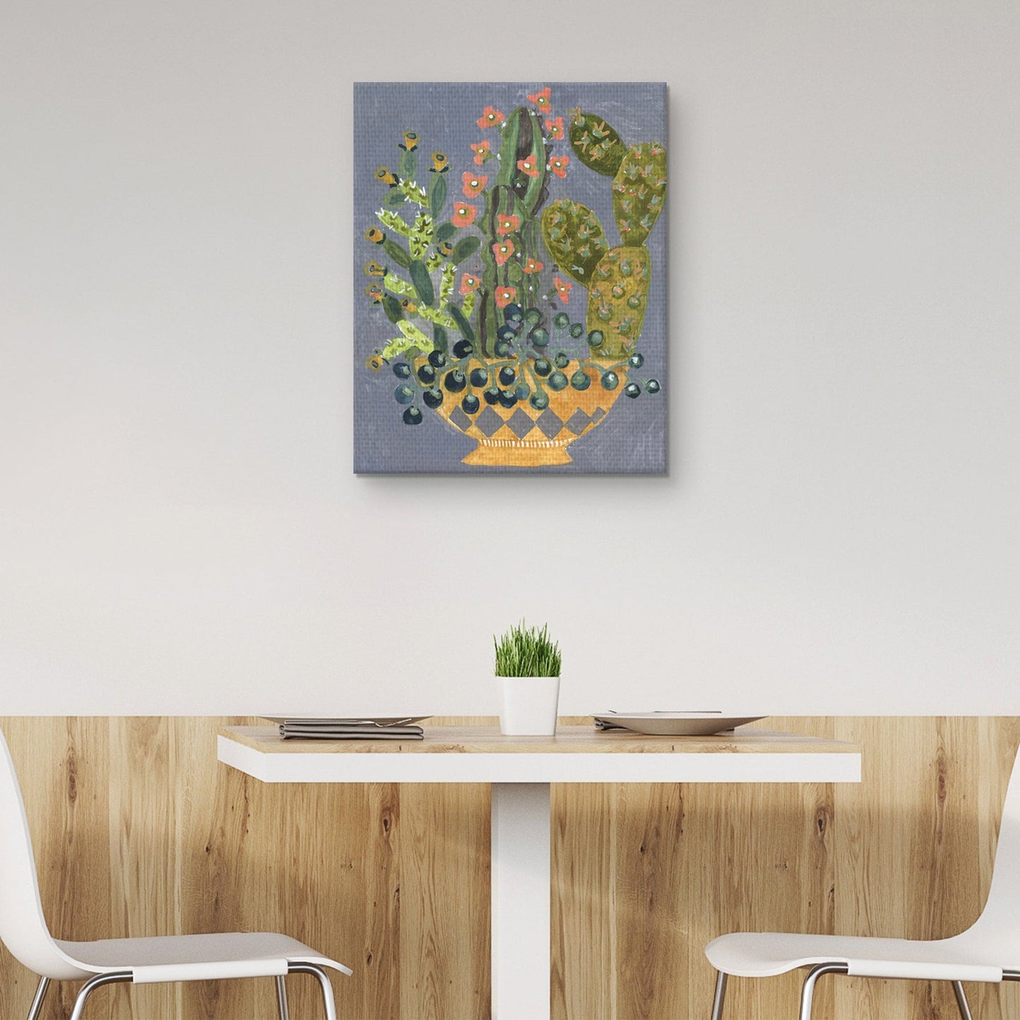 Cactus en olla amarilla - Sharon Nullmeyer