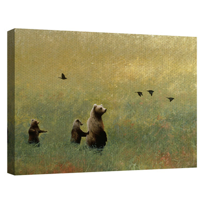 Mirlos y familia de osos - Miguel Dominguez