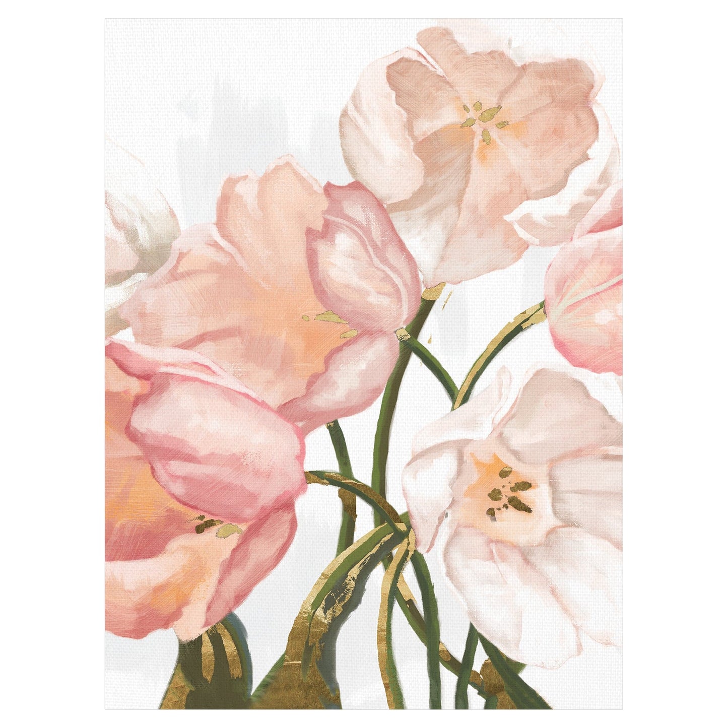 Tulipanes de rubor rosa - Willowbrook Fine Art