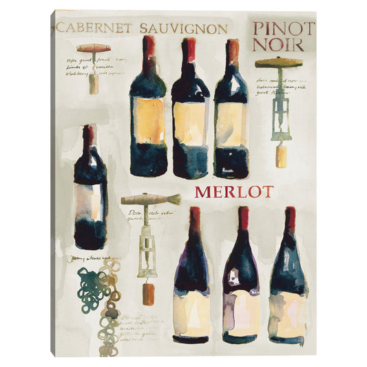 Collage de vino tinto 1 - Michael Clark