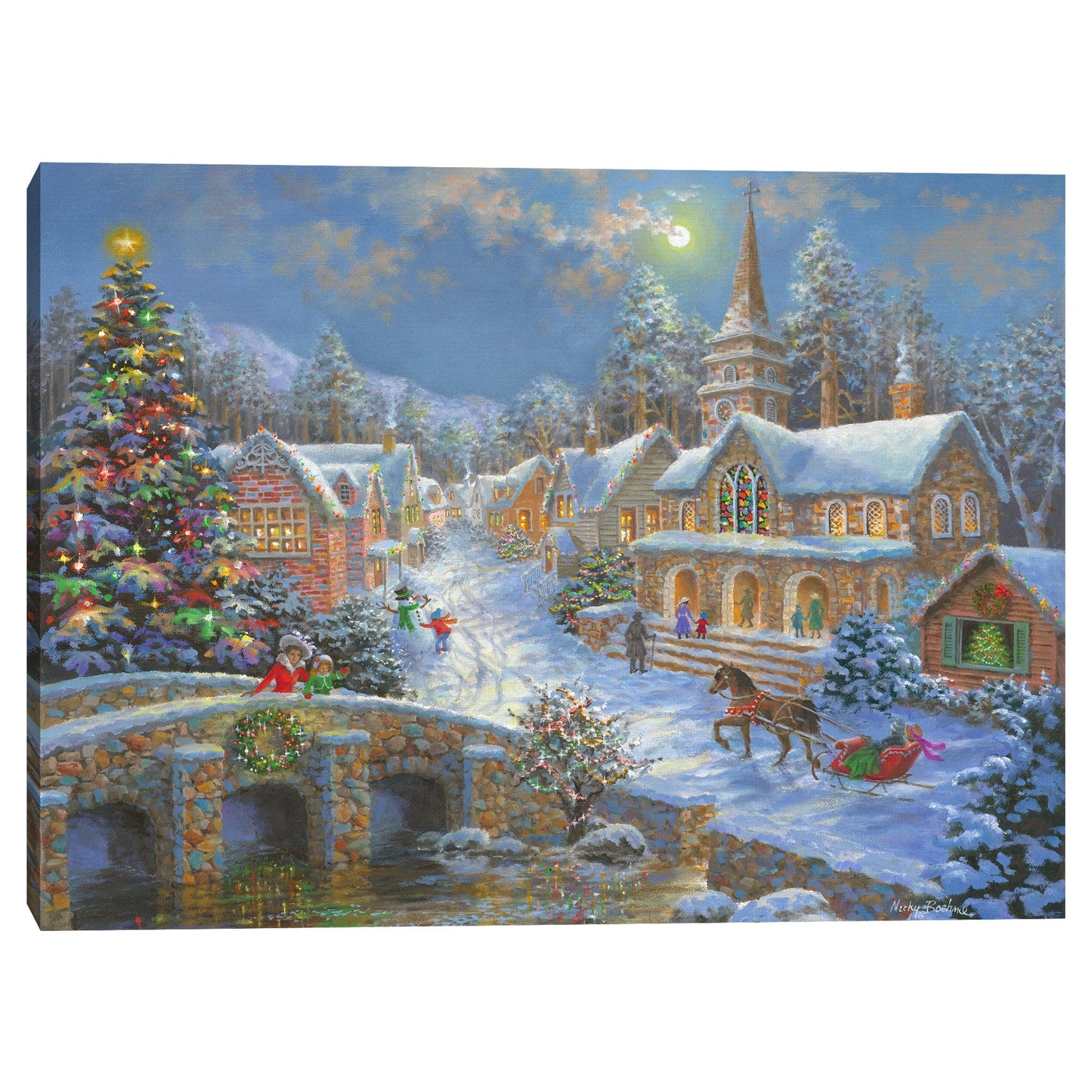 Vaca de granja de Navidad - Nicky Boehme