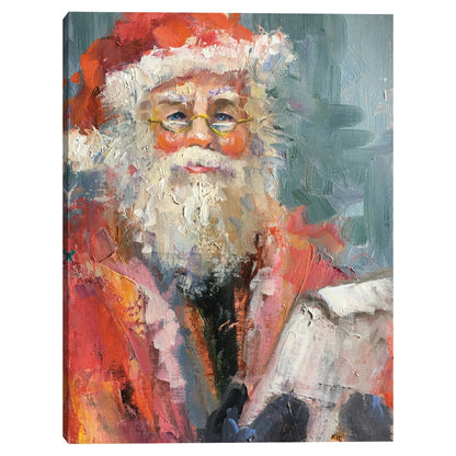Papa Noel con lista - Jennifer Stottle Taylor