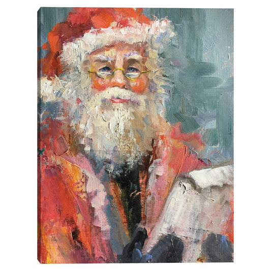 Papa Noel con lista - Jennifer Stottle Taylor