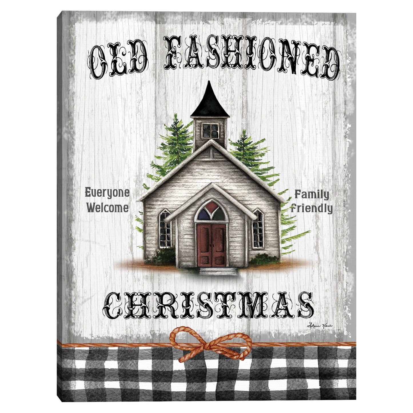 Cartel navideño pasado de moda - Sheri Hart