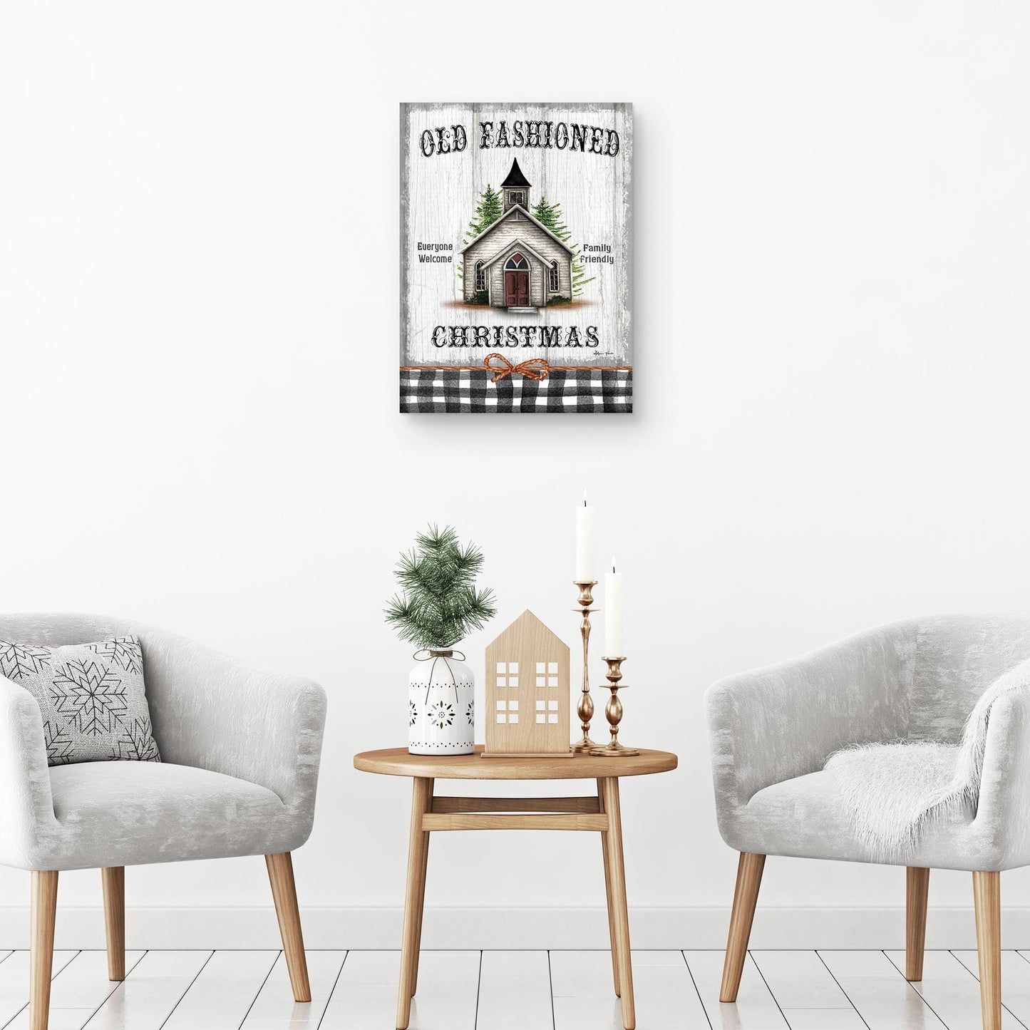 Cartel navideño pasado de moda - Sheri Hart