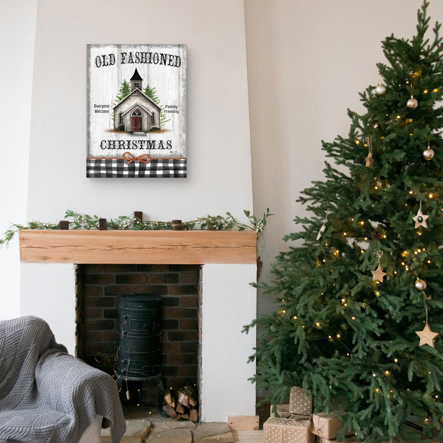 Cartel navideño pasado de moda - Sheri Hart