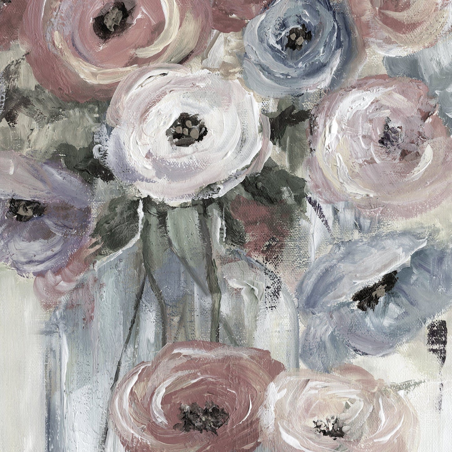 Botellas y flores suaves - Nan