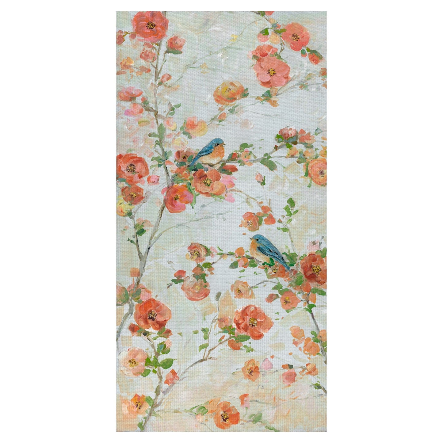 Pájaros azules y flores - Sally Swatland