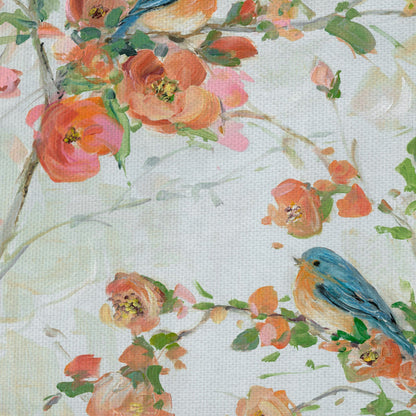 Pájaros azules y flores - Sally Swatland