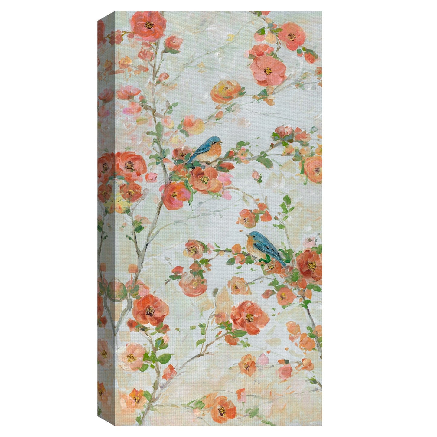Pájaros azules y flores - Sally Swatland