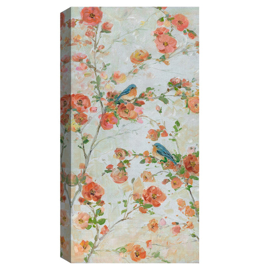 Pájaros azules y flores - Sally Swatland