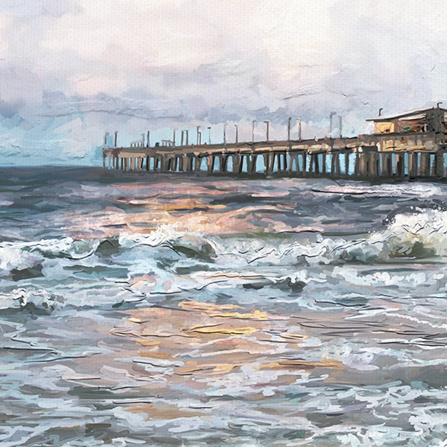 Luz del muelle crepuscular - Studio Arts