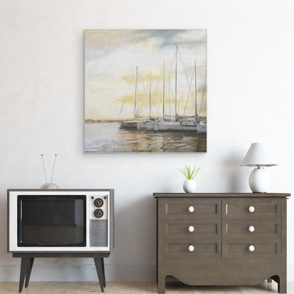Plaza del puerto al atardecer - Studio Arts
