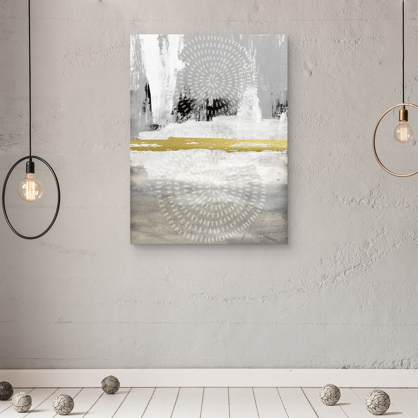 Gris y blanco abstracto - Nikki Chu