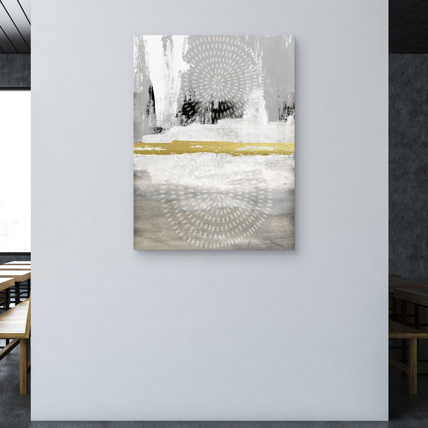Gris y blanco abstracto - Nikki Chu