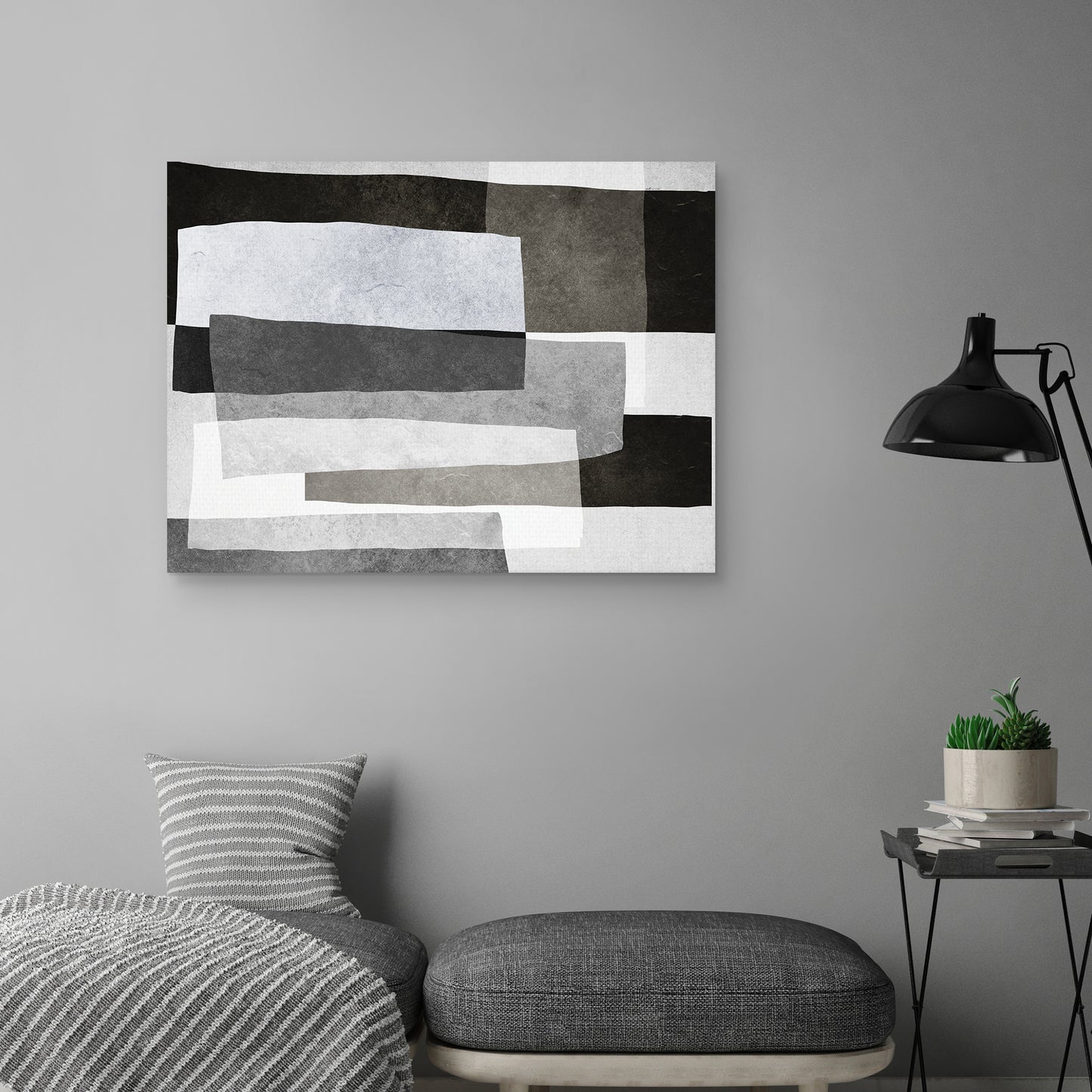 Tonos de gris horizontal - Belle Maison