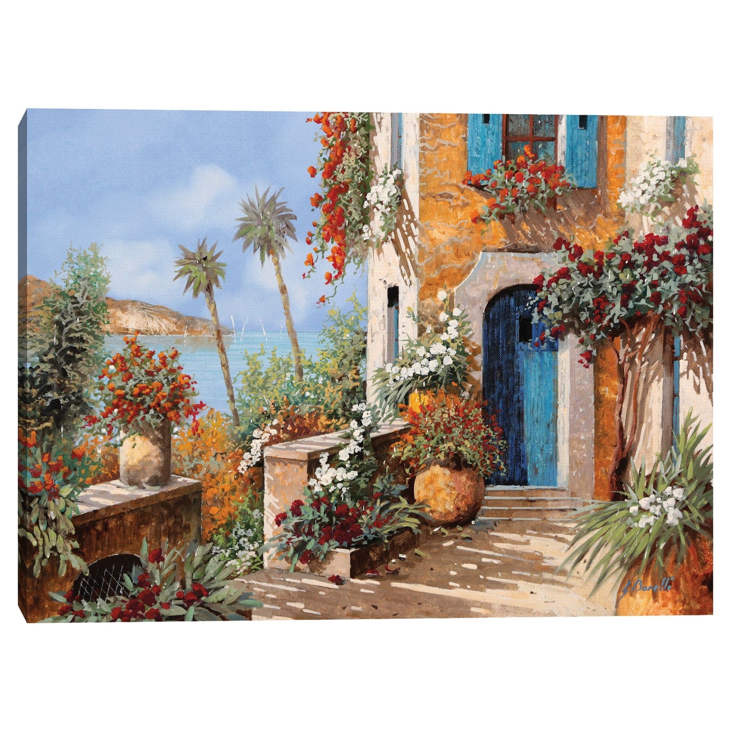 Las palmeras y la puerta azul - Guido Borelli