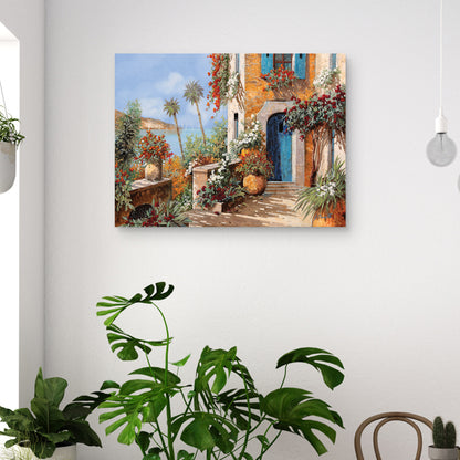 Las palmeras y la puerta azul - Guido Borelli