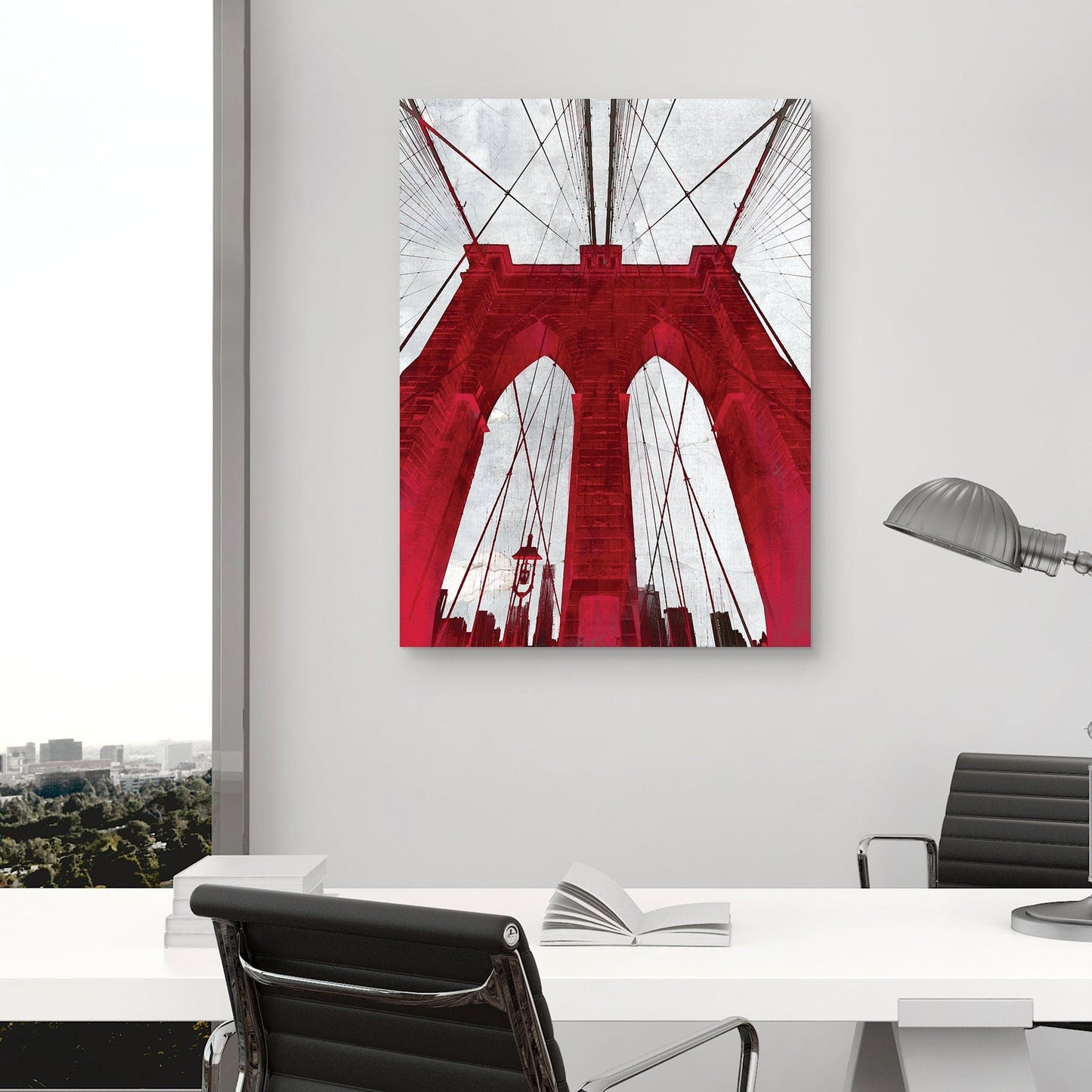Puente de Brooklyn Rojo - GI ArtLab