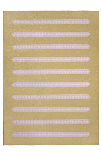 Alfombra lavable beige miel Dash and Dot