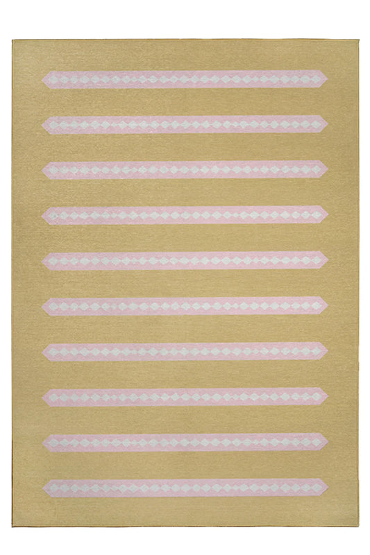 Alfombra lavable beige miel Dash and Dot