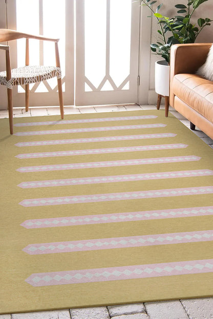 Alfombra lavable beige miel Dash and Dot