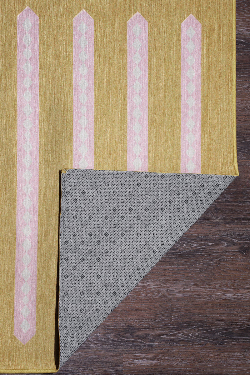 Alfombra lavable beige miel Dash and Dot