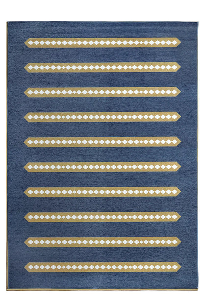 Alfombra lavable Dash and Dot Indigo Camel