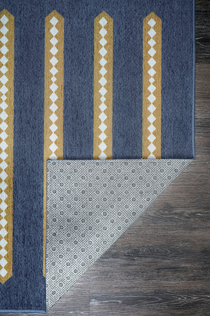 Alfombra lavable Dash and Dot Indigo Camel
