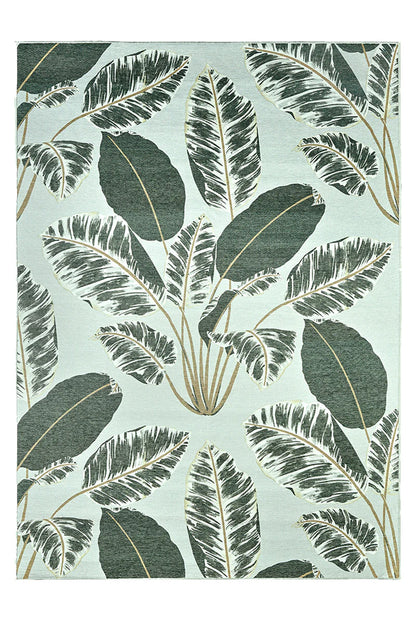 Alfombra lavable hojas cubanas menta