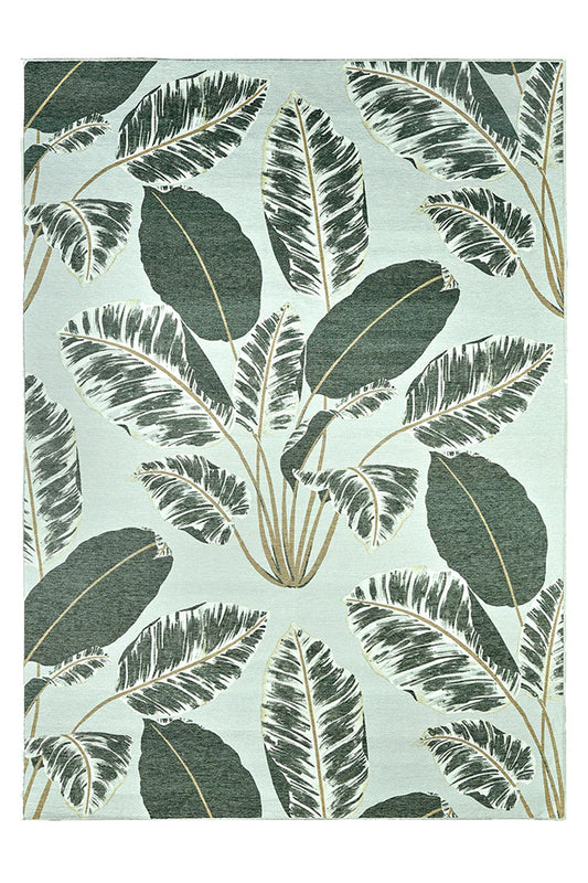 Alfombra lavable hojas cubanas menta
