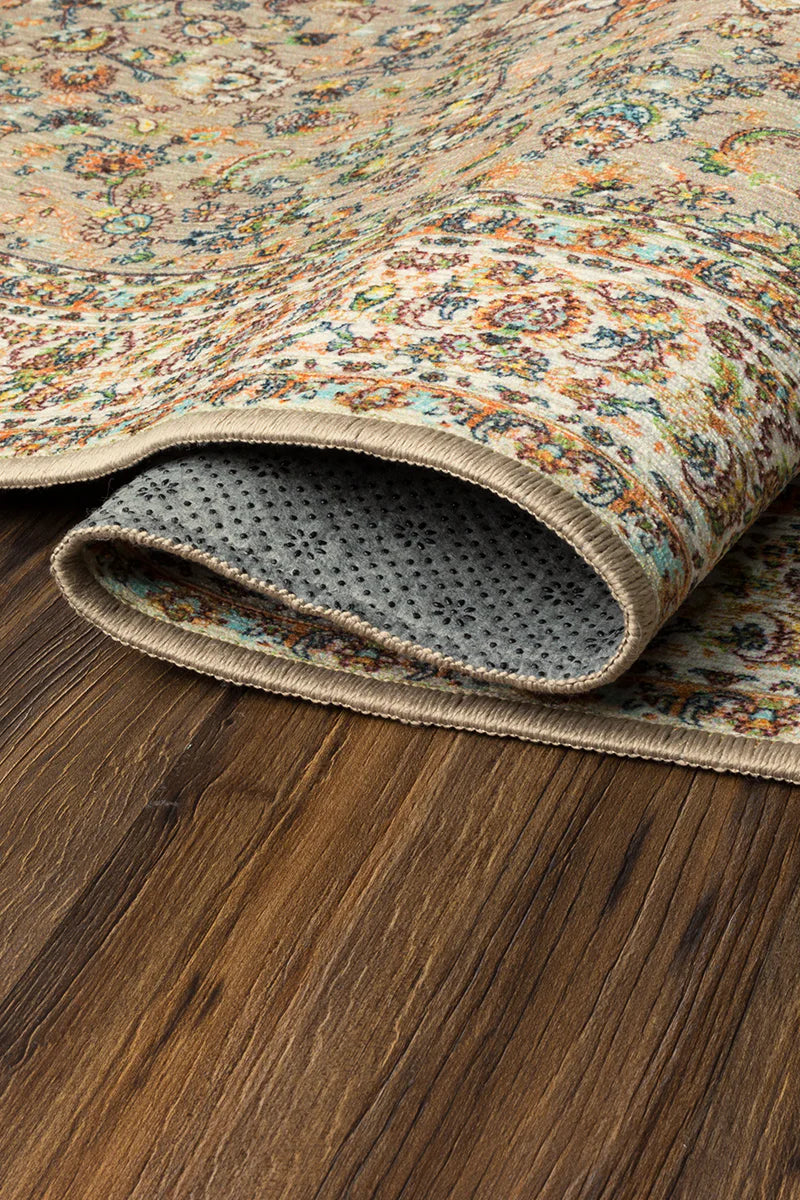 Alfombra lavable beige de Kenia