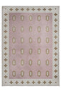 Alfombra lavable de tejido nórdico petal rosa