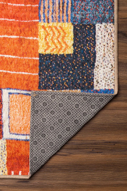 Alfombra lavable multicolor patchwork