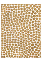 Alfombra lavable beige miel Puff Dotty