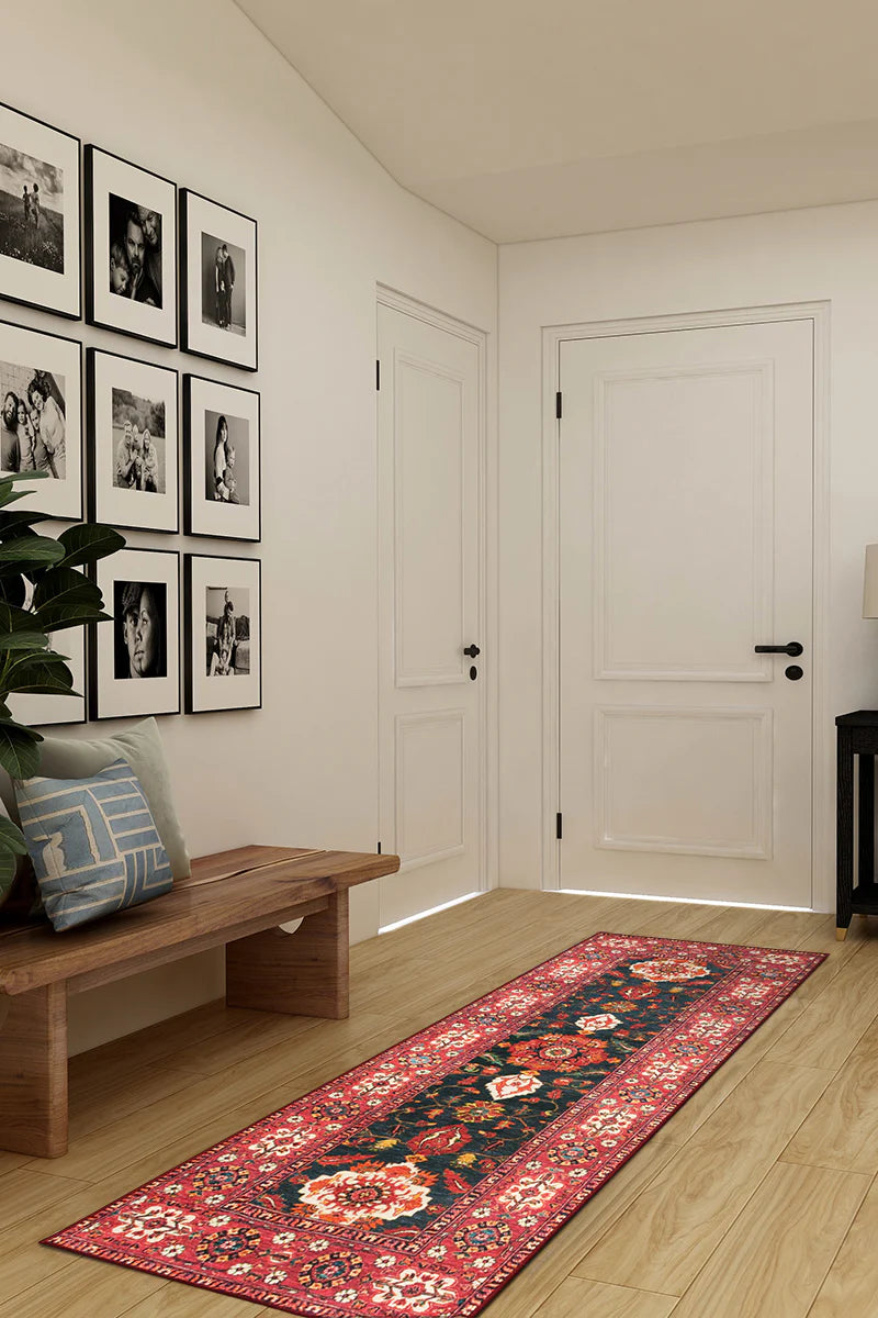 Alfombra lavable Ramage Indigo