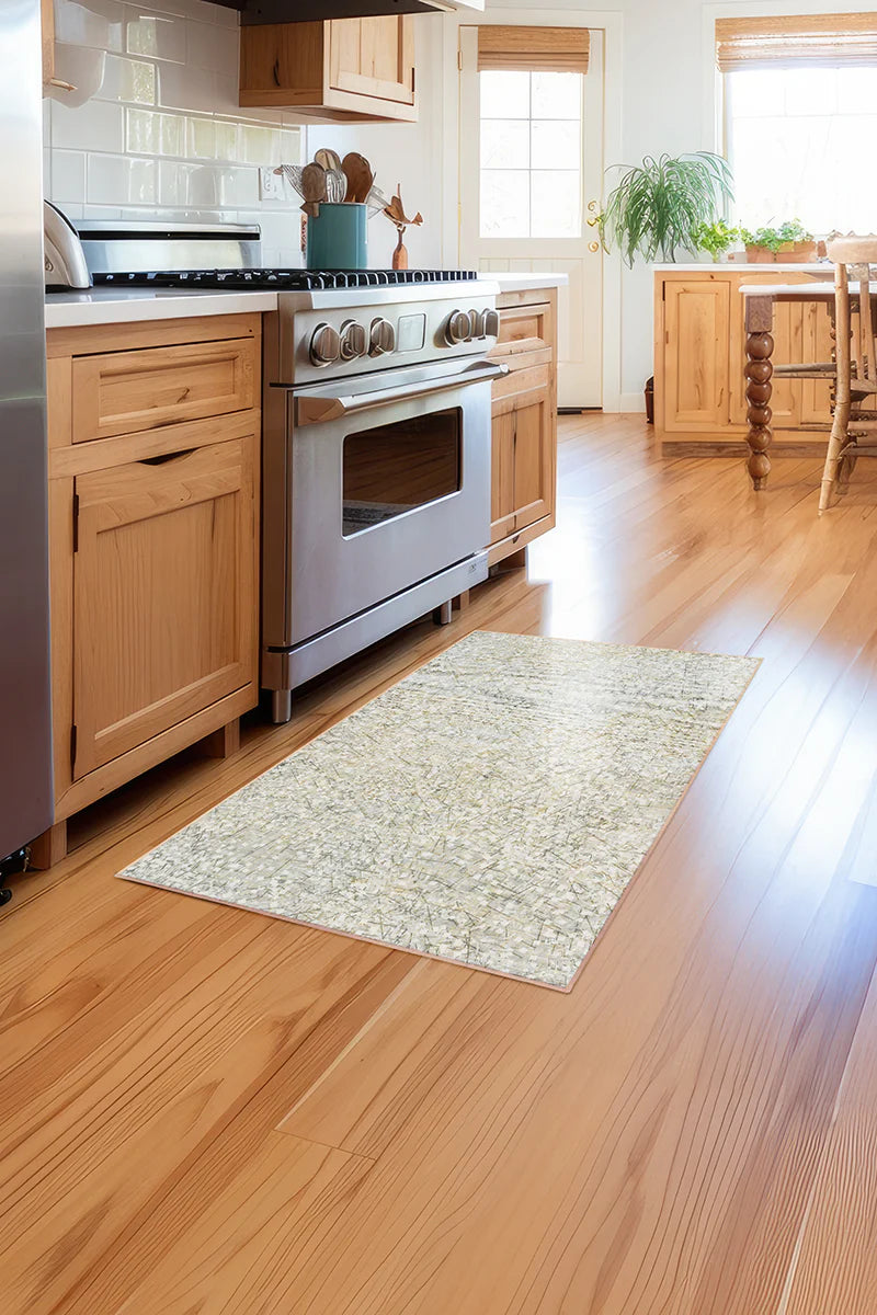 Alfombra lavable beige Sotho