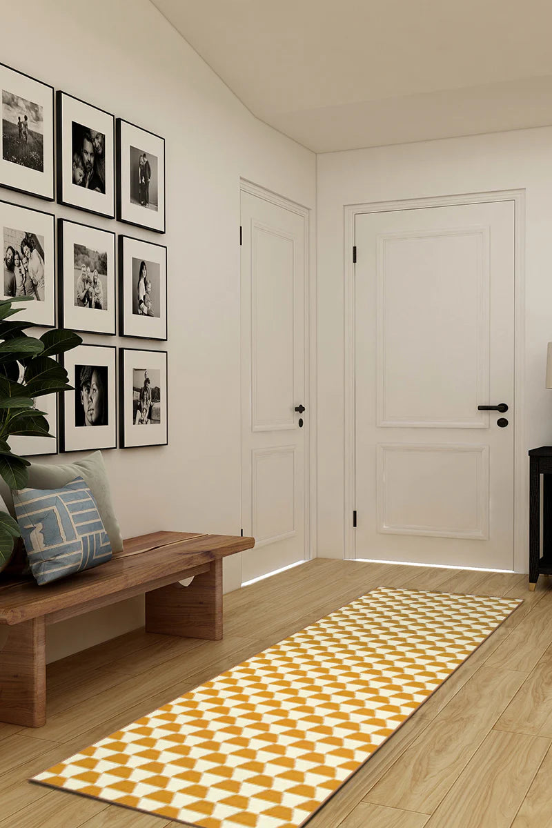Alfombra lavable Yanis Oro amarillo