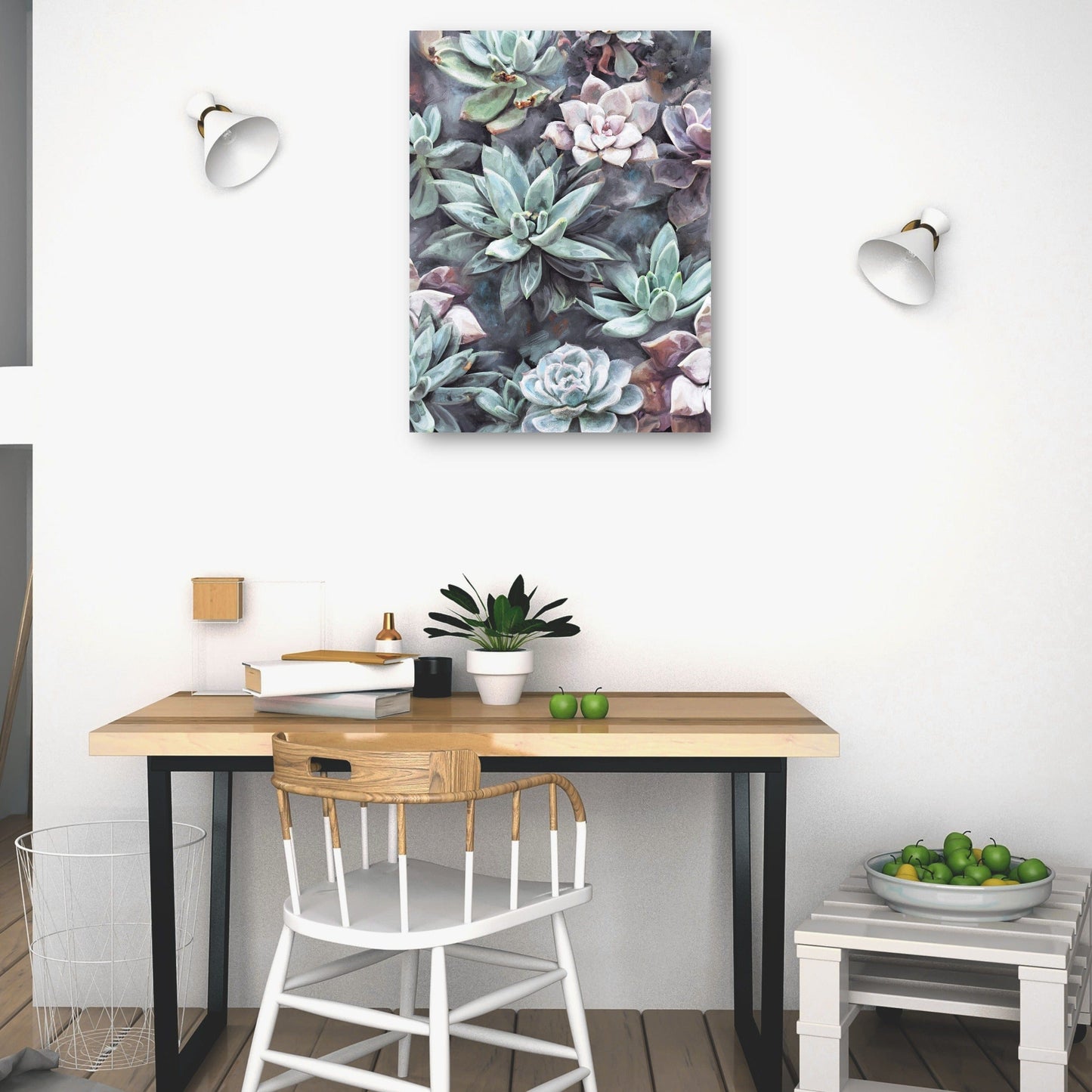 Suculentas en gris - Studio Arts