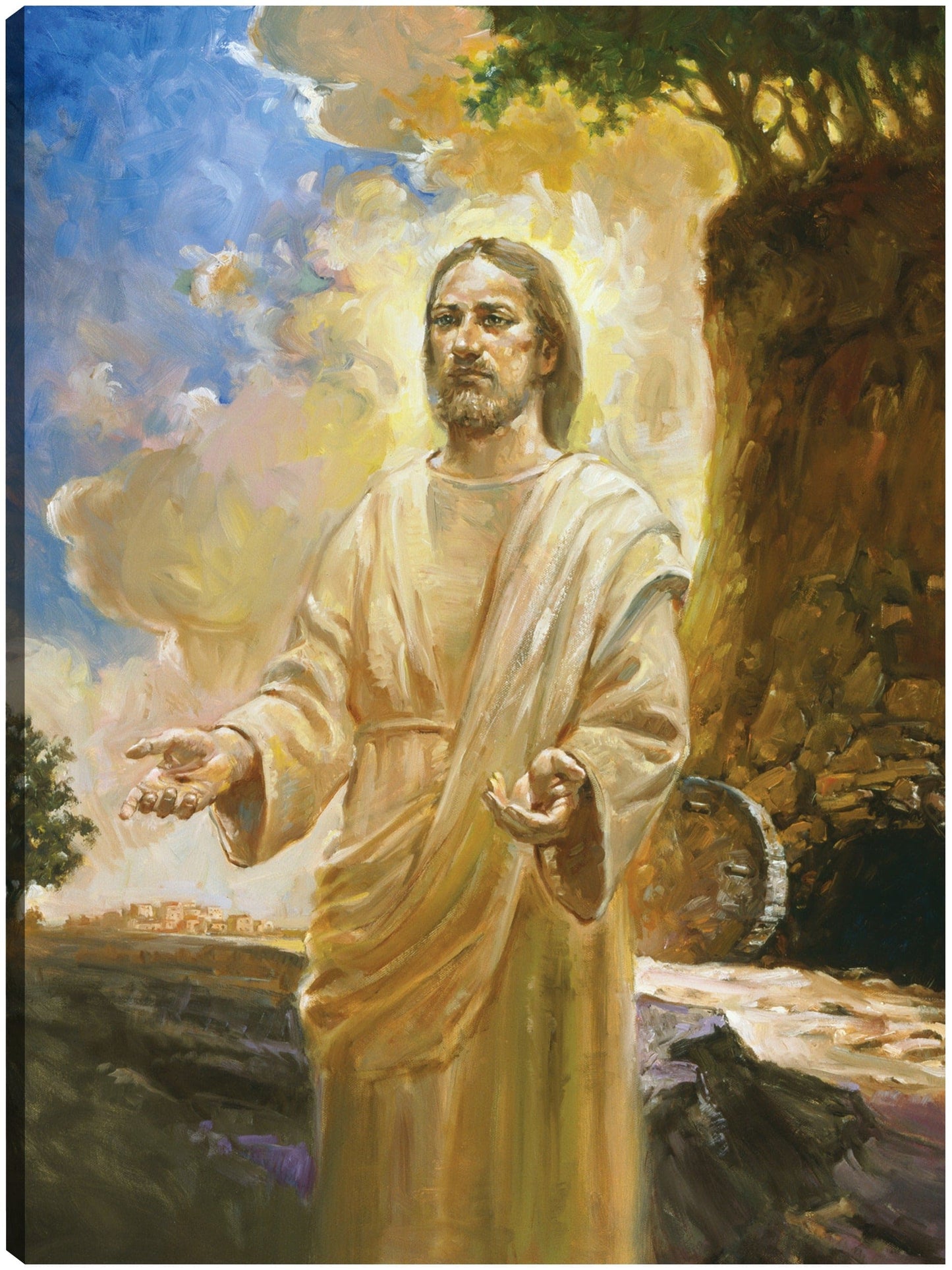 Jesús frente a la cueva - Hal Frenck