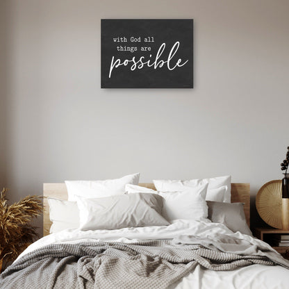 Con Dios todo es posible - lettered & lined