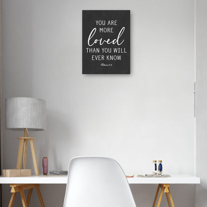 Eres más amado - lettered & lined