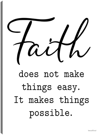 La fe hace las cosas posibles - lettered & lined