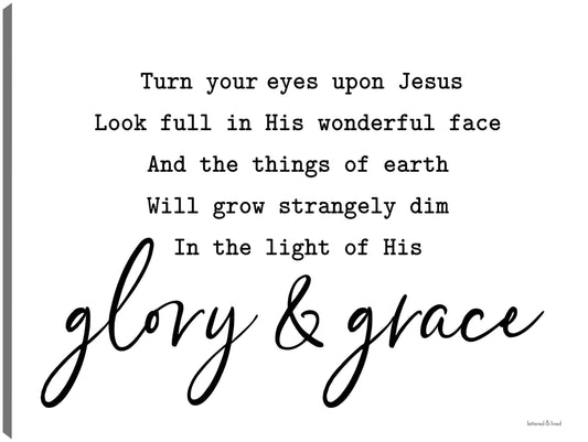 Gloria y gracia - lettered & lined