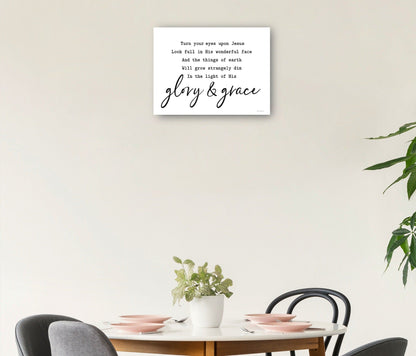Gloria y gracia - lettered & lined