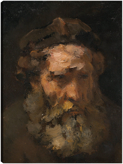 Cabeza de San Mateo, probablemente a principios de la década de 1660 - Rembrandt Workshop