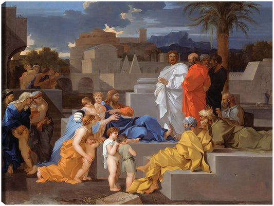 Cristo recibiendo a los niños (c. 1655) - Sébastien Bourdon