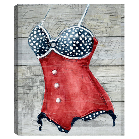 Bañador Vintage II sobre Madera - Carol Robinson
