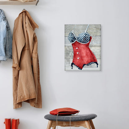 Bañador Vintage II sobre Madera - Carol Robinson